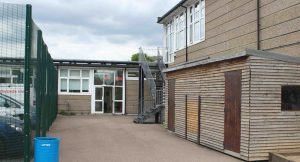 School play area at Manorfield School in London